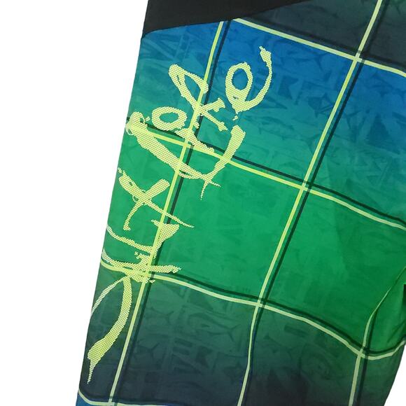 Salt Life Men's Vapor Stretch Board Shorts Size 36 SLX-QD Green Summer Beachy - Picture 11 of 13